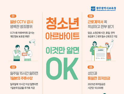 청소년 노동인권 웹 포스터